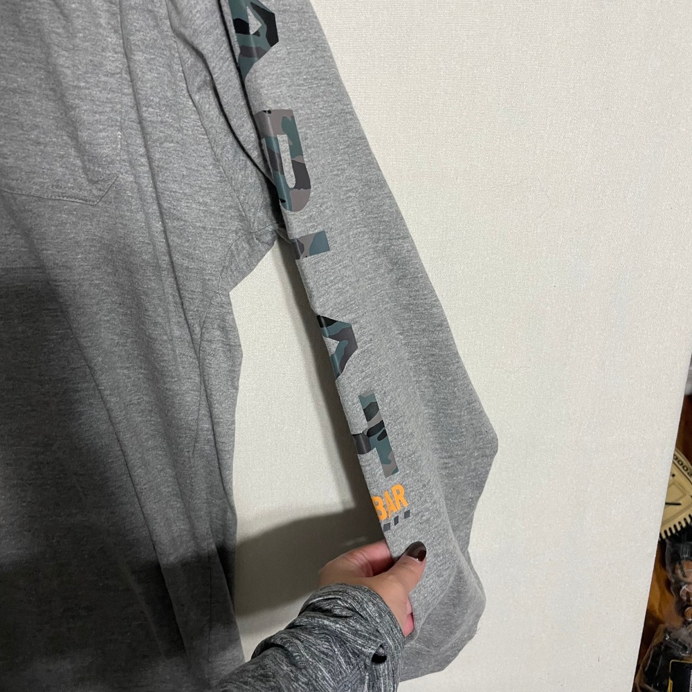 Ariat Rebar Workwear Long Sleeve Performance Tee‎ Gray Cotton Strong - Size XL - Picture 5 of 9